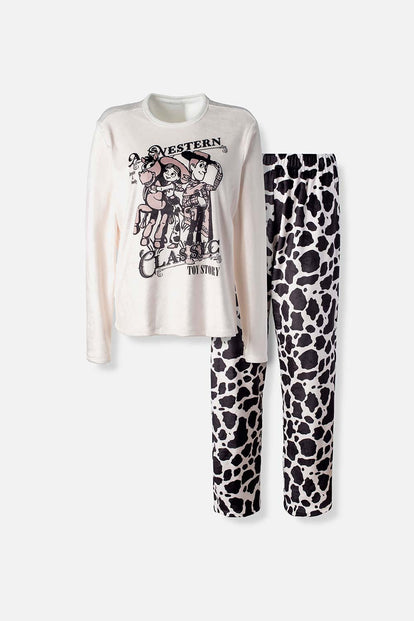  PIJAMA DE TOY STORY CON PANTALON LARGO PARA MUJER