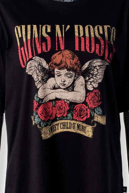  POLERA DE GUNS N' ROSES RELAX FIT PARA MUJER