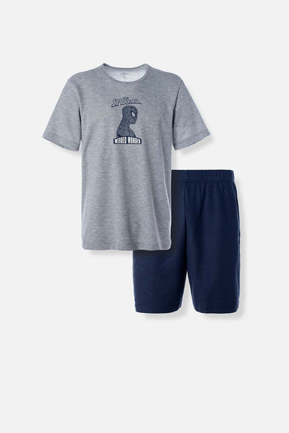  PIJAMA DE SPIDERMAN PANTALÓN CORTO PARA HOMBRE