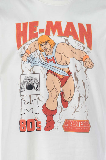  POLERA DE HE MAN BLANCA REGULAR FIT PARA HOMBRE