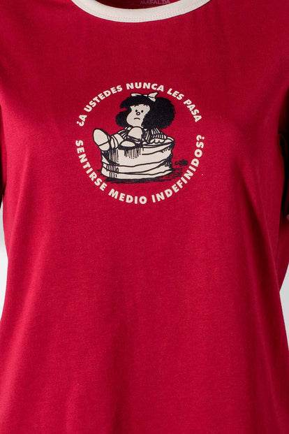  POLERA DE MAFALDA REGULAR FIT PARA MUJER