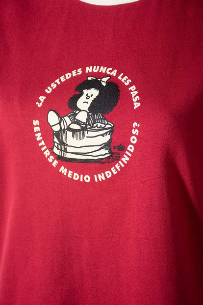  POLERA DE MAFALDA REGULAR FIT PARA MUJER
