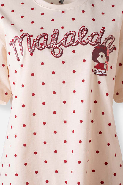 POLERA DE MAFALDA RELAX FIT PARA MUJER