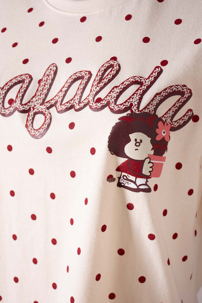  POLERA DE MAFALDA RELAX FIT PARA MUJER