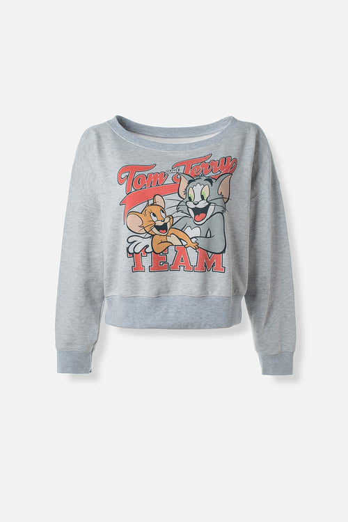 Card slide image -  POLERON DE TOM Y JERRY CERRADO PARA MUJER