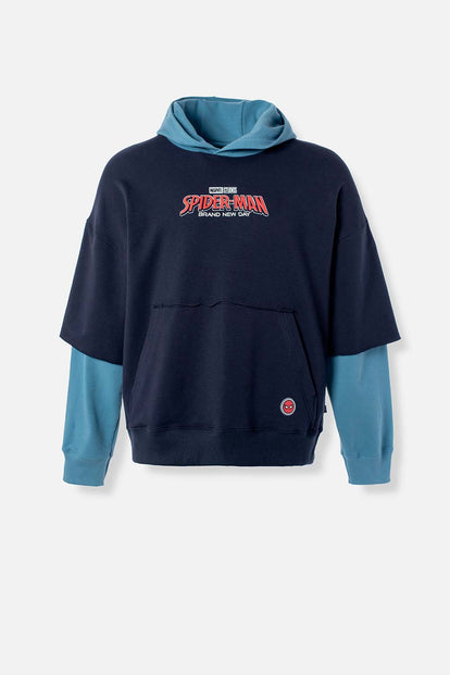  POLERON DE SPIDERMAN CON CAPUCHA PARA HOMBRE