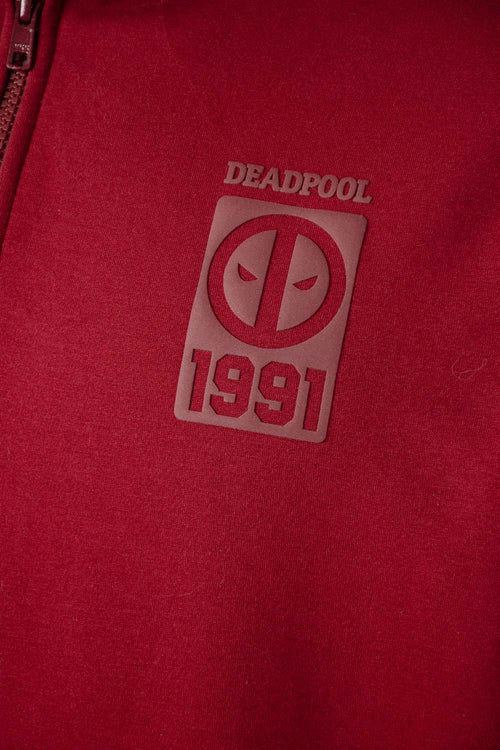 Card slide image -  POLERÓN DE DEADPOOL CON CAPUCHA Y CIERRE PARA HOMBRE