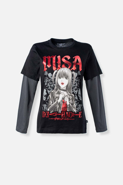  POLERA DE DEATH NOTE REGULAR FIT PARA MUJER