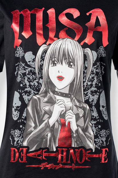  POLERA DE DEATH NOTE REGULAR FIT PARA MUJER
