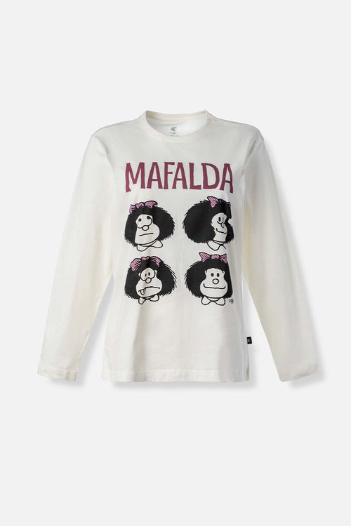 Card slide image -  POLERA DE MAFALDA MANGA LARGA PARA MUJER