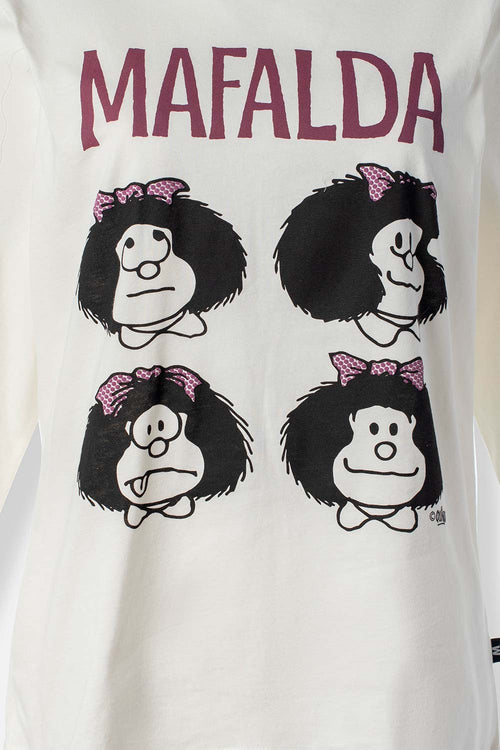 Card slide image -  POLERA DE MAFALDA MANGA LARGA PARA MUJER