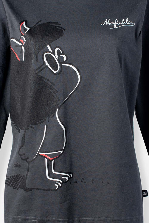 Card slide image -  POLERA DE MAFALDA REGULAR FIT PARA MUJER