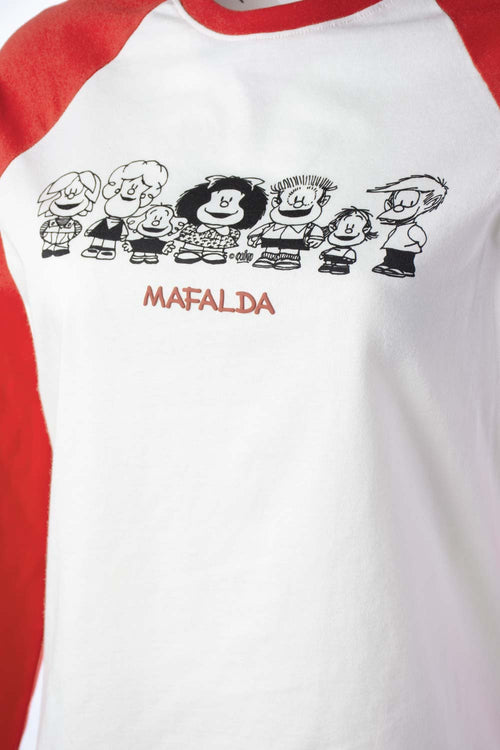 Card slide image -  CAMISETA DE MAFALDA REGULAR FIT MANGA LARGA PARA MUJER