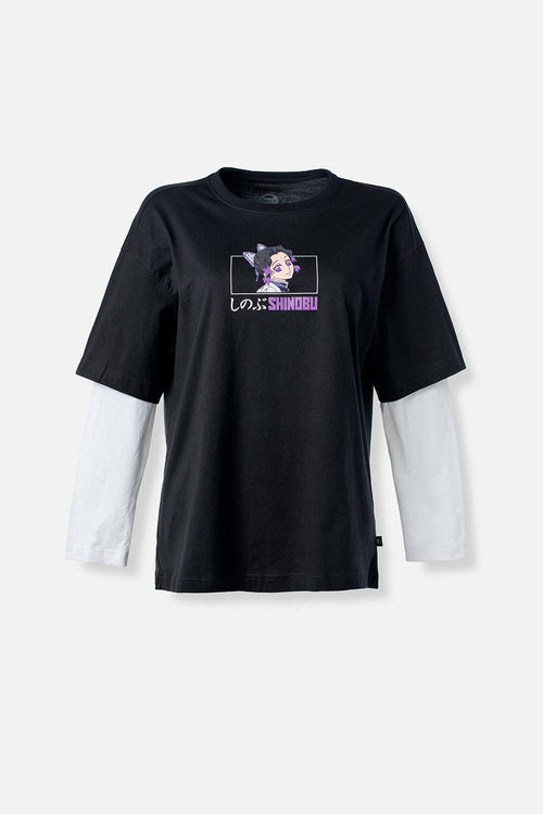 Card slide image -  POLERA DE DEMON SLAYER RELAX FIT PARA MUJER