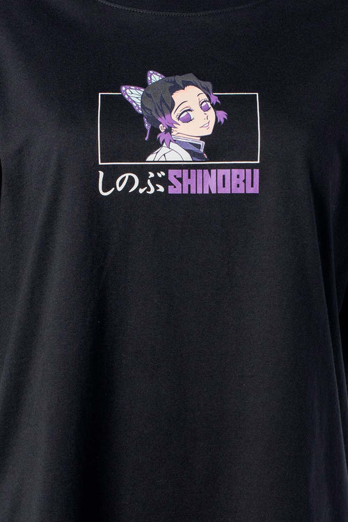 Card slide image -  POLERA DE DEMON SLAYER RELAX FIT PARA MUJER
