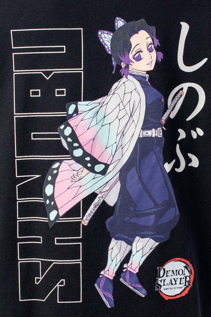  POLERA DE DEMON SLAYER RELAX FIT PARA MUJER