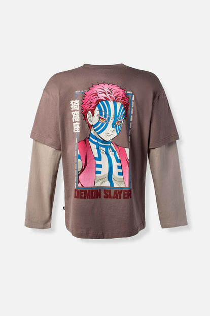  POLERA DE DEMON SLAYER RELAX FIT PARA HOMBRE