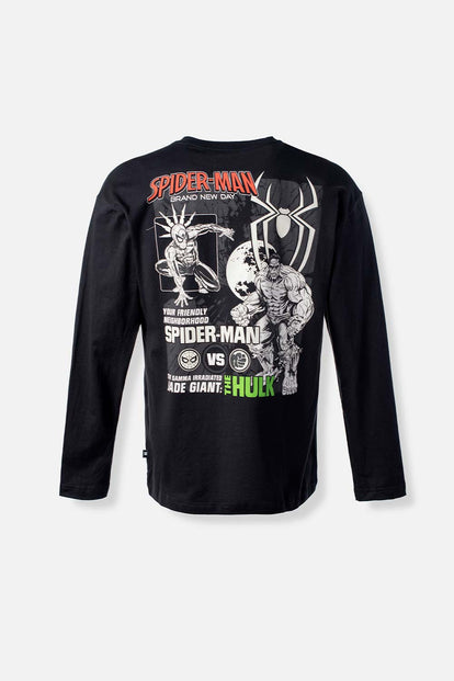  POLERA DE SPIDERMAN RELAX FIT PARA HOMBRE