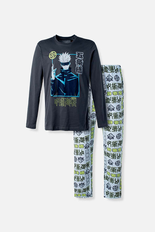 Card slide image -  PIJAMA DE JUJUTSU KAISEN MANGA LARGA MULTICOLOR PARA HOMBRE