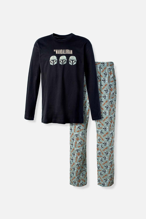 Card slide image -  PIJAMA DE MANDALORIAN CON PANTALON Y BUZO LARGO PARA HOMBRE