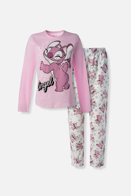 Card slide image -  PIJAMA DE LILO Y STITCH MANGA LARGA PARA MUJER