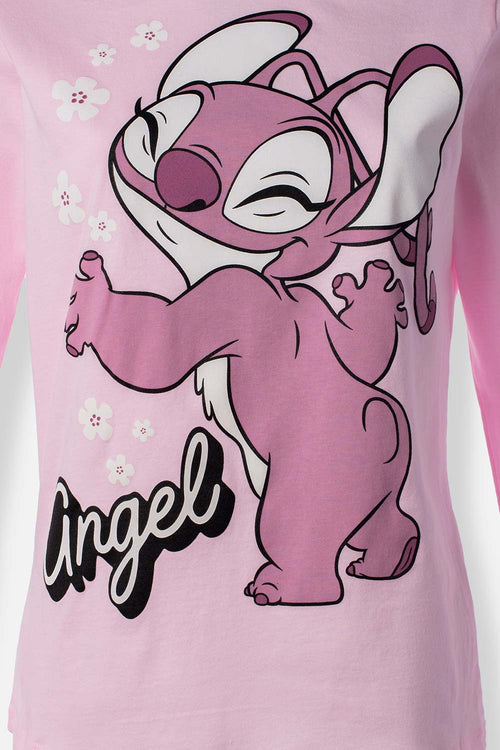 Card slide image -  PIJAMA DE LILO Y STITCH MANGA LARGA PARA MUJER