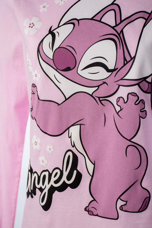Card slide image -  PIJAMA DE LILO Y STITCH MANGA LARGA PARA MUJER