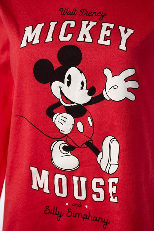 Card slide image -  PIJAMA DE MICKEY MOUSE CON PANTALON LARGO PARA MUJER