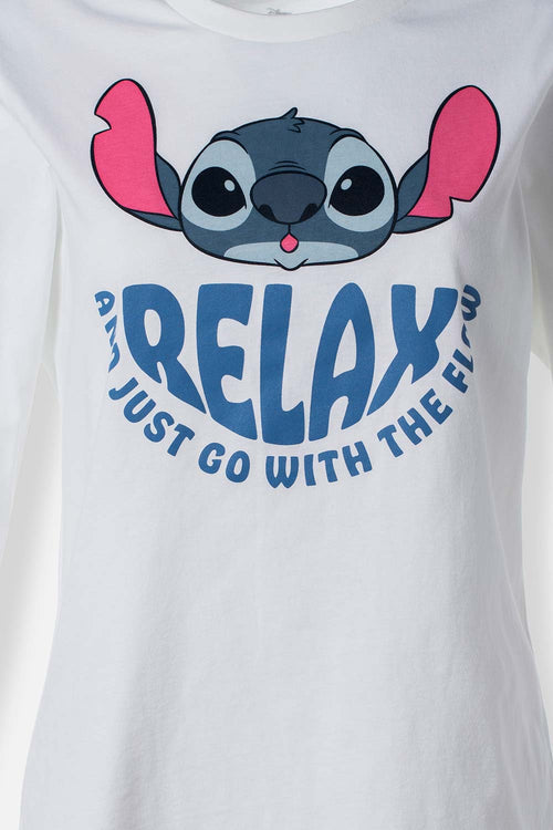 Card slide image -  PIJAMA DE LILO Y STITCH MANGA LARGA PARA MUJER