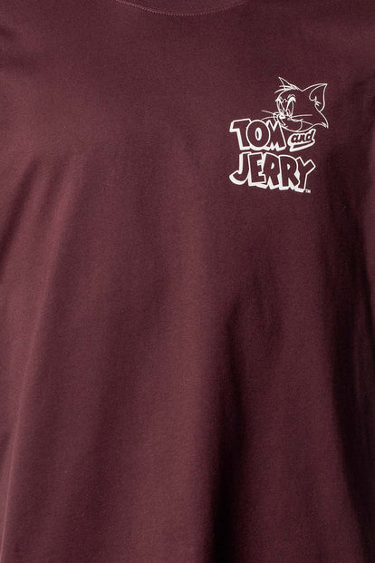 POLERA DE TOM Y JERRY REGULAR FIT PARA HOMBRE