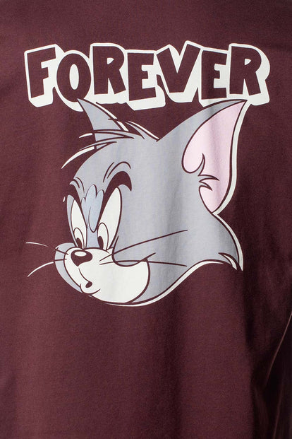  POLERA DE TOM Y JERRY REGULAR FIT PARA HOMBRE