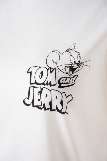  POLERA DE TOM Y JERRY REGULAR FIT PARA MUJER