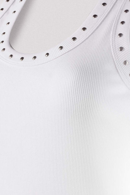  POLERA DE MOVIES BLANCA SLIM FIT PARA MUJER