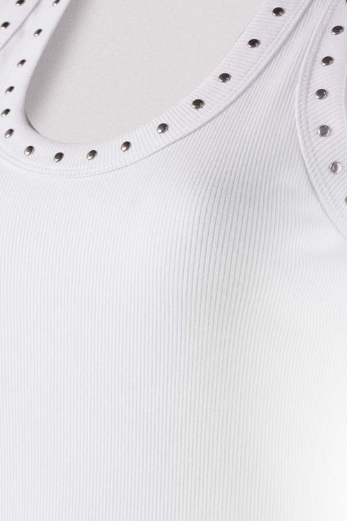 Card slide image -  POLERA DE MOVIES BLANCA SLIM FIT PARA MUJER