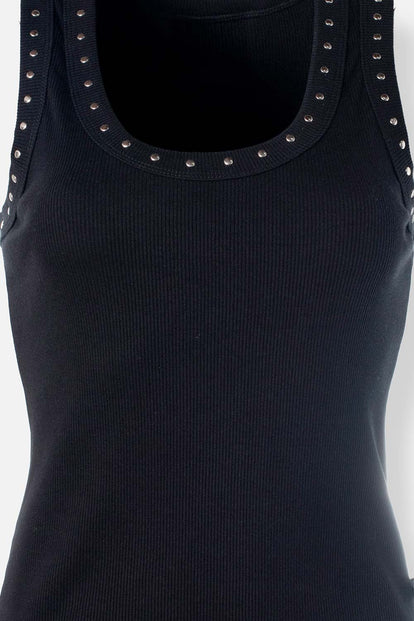  POLERA DE MOVIES NEGRA SLIM FIT PARA MUJER