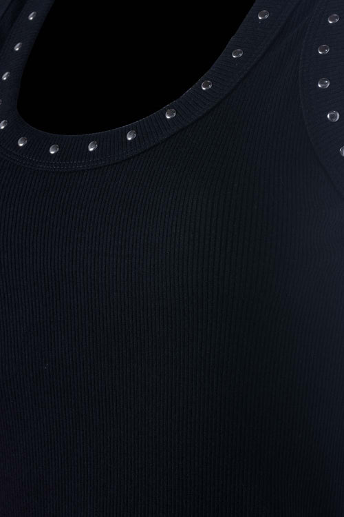 Card slide image -  POLERA DE MOVIES NEGRA SLIM FIT PARA MUJER